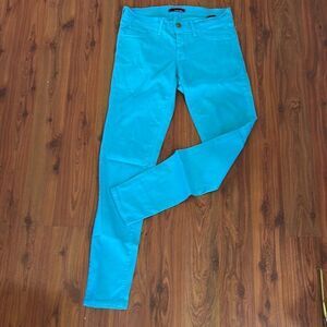 Flying Monkey turquoise stretch skinny jeans. 9